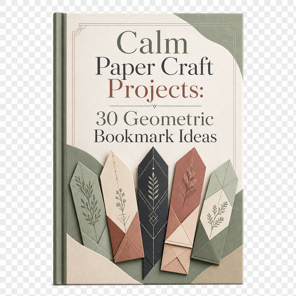 Calm Paper Craft Projects: 30 Geometric Bookmark Ideas